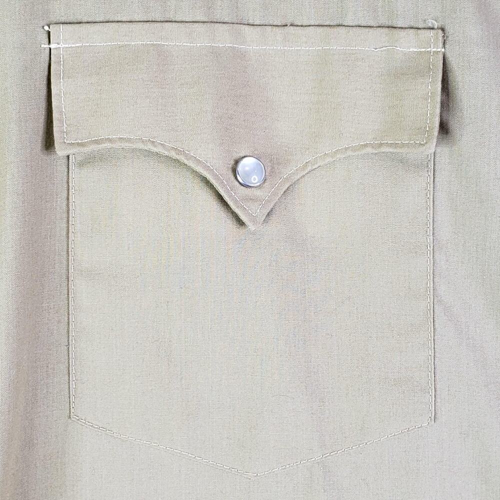VTG 70s Pearl Snap Western Shirt Mens L Rockabilly Floral Cowboy Montgomery Ward - Picture 5 of 10